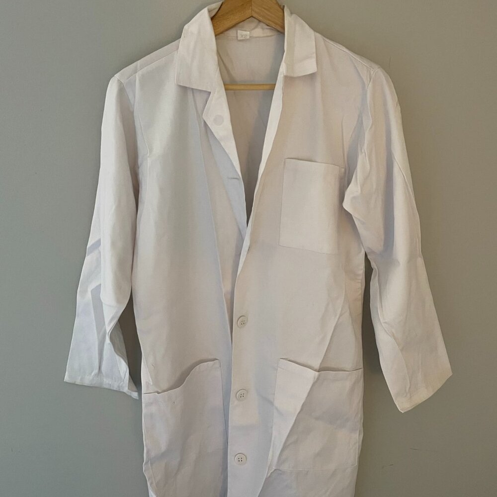 Women's All White Painter Coat/Lab Coat XS